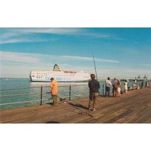 St Nicholas Ferry Ship At Harwich Halfpenny Pier Fishing Photo Postcard