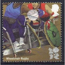 GB 2011 Olympics & Paralympics London (6th Issue) - W'chair Rugby Sheet 1st Used