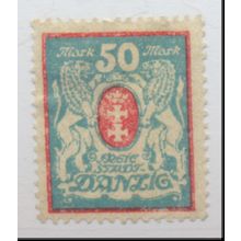 Danzig Stamp Scott #106, Unused, No Gum