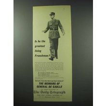 1959 The Daily Telegraph Ad - General de Gaulle