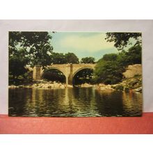 DEVIL'S BRIDGE, KIRKBY LONSDALE, CUMBRIA. unused postcard. dated 1980 =