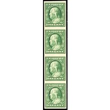 343V, Mint NH VF Imperforate Coil Strip/4 From Freshly Broken Roll * Stuart Katz