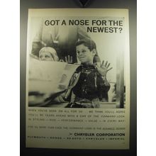 1957 Chrysler Corporation Ad - Got a nose for the newest?