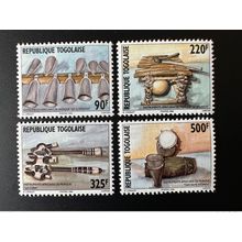 Togo 1996 Mi. 2466 - 2469 Instruments Africains de Musique Music