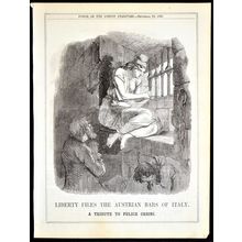 LIBERTY FILES THE AUSTRIAN BARS OF ITALY 1856 FELICE ORSINI PUNCH CARTOON PAGE