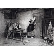 FROM THE FIELD OF SEDGEMOOR 1887 Charles Oliver Murray - Luke Fildes ETCHING