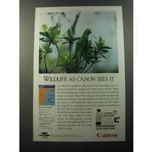 1992 Canon Color Laser Copier Advertisement - Mauritius Parakeet