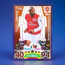 Match Attax Extra 2017/18 Thierry HENRY BRONZE Limited Edition LE5B