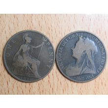 GB 1897 Victoria Penny Coin
