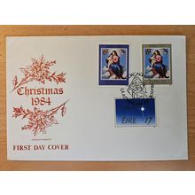 Irish FDC 1984. Christmas Stamps 1984. Franked in Cork.
