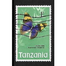 TANZANIA 1973 BUTTERFLIES 1s EUPHAEDRA NEOPHRON SG 167 FINE USED