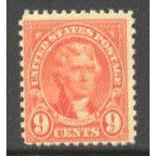 641 9c Thomas Jefferson Barely Clears MNH Q1841