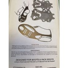 NEW 1 Pair HT SGC-3XL ALL-PURPOSE SLIP-ON COIL CLEATS, SIZES 12 & UP,TO