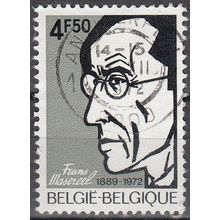 Belgique 1972 Michel 1704 O Cote (2008) 0.25 € Frans Masereel Sculpteur sur bois