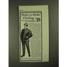 1903 Montgomery Ward Clothing Ad - Made-to-Order