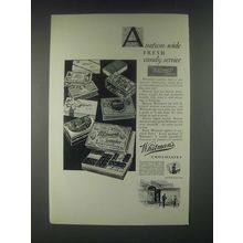 1931 Whitman's Chocolates Ad - A Nation-Wide Fresh Candy Service
