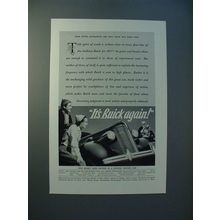1937 Buick Car Ad - It's Buick Again!