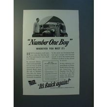1937 Buick Car Ad - Number One Boy Wherever!