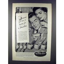 1950 Hamilton D-2, Joanne, Jessica, Gilbert Watch Ad