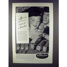 1950 Hamilton Judith, Olivia, A-6, Wesley Watch Ad!