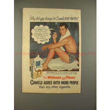 1953 Camel Cigarette Ad w/ Tony Curtis - Why Change?!!