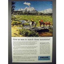 1958 Sinclair Oil Ad - Grand Teton National Park