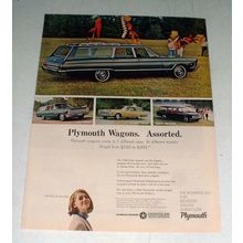 1965 Plymouth Station Wagon Ad - Fury III, Valiant 200