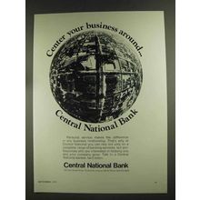 1972 CNB Central National Bank Ad - Center Business