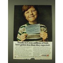 1976 Crest Toothpaste Ad - Less Than They Expected