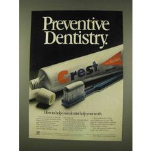 1976 Crest Toothpaste Ad - Preventive Dentistry