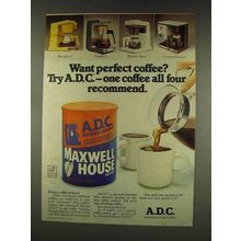 1977 Maxwell House A.D.C. Coffee Ad - Want Perfect?