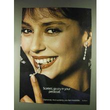 1979 De Beers Diamonds Ad - Scarlett, Cry in Petticoat