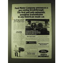 1979 Ford Motor Company Ad - Gas-Saving Breakthrough