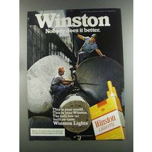 1982 Winston Lights Cigarettes Ad - Nobody Better
