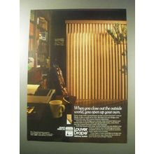 1985 LouverDrape Vertical Blind Ad - The Outside World