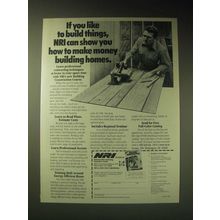 1989 NRI Schools Ad - If you like to build things, NRI can show you how