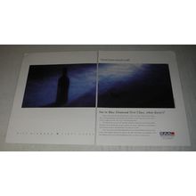 1989 SAA South African Airways Ad - Blue Diamond First Class