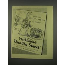 1949 Mackintosh's Quality Street Toffees & Chocolates Ad