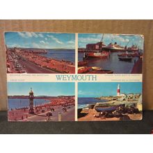 multiview, WEYMOUTH, DORSET. used postcard by E T W Dennis 1965 pm #