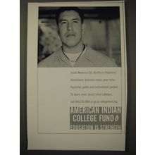 2005 American Indian College Fund Ad - Jarett Medicine Elk, Northern Cheyenne