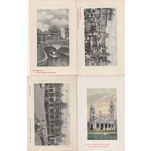 Franco Exhibition Congress Hall Court Of Honour 4x Postcard s