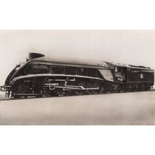 Gresley Pacific Mallard Vintage Train Real Photo Postcard