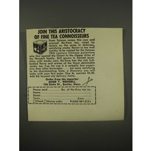 1956 Hu-Kwa Tea Ad - Join this aristocracy of fine tea connoisseurs