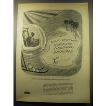 1959 Cincinnati Enquirer Newspaper Ad - cartoon by Robert Day - reported missing