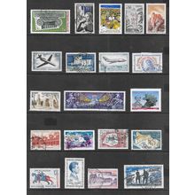 FRANCE SELECTION VIEWS PLANES HISTORY PERSONALITIES HEROES STAMPS USED @ 11p ea.