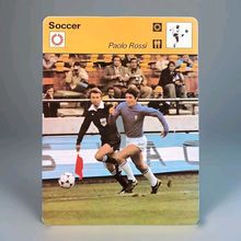 SPORTSCASTER SOCCER CARD 1978 - PAOLO ROSSI ITALY Recontre #13 064 58-15