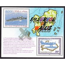 Wallis and Futuna Ship Airplane Flight over Wallis 1936 MS 2004 MNH