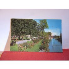 THE LAWN, DAWLISH, DEVON used postcard by Colourmaster 1974 pm =