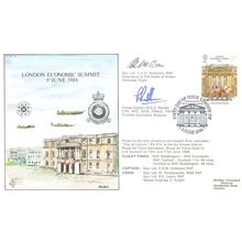 London Economic Summit W.S.O Randle C.S.M Anderson Hand Signed FDC