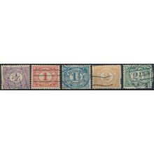 Numeral Definitive - Netherlands 1899/1913 - FH - MiNr 49/52 & 75 (A)